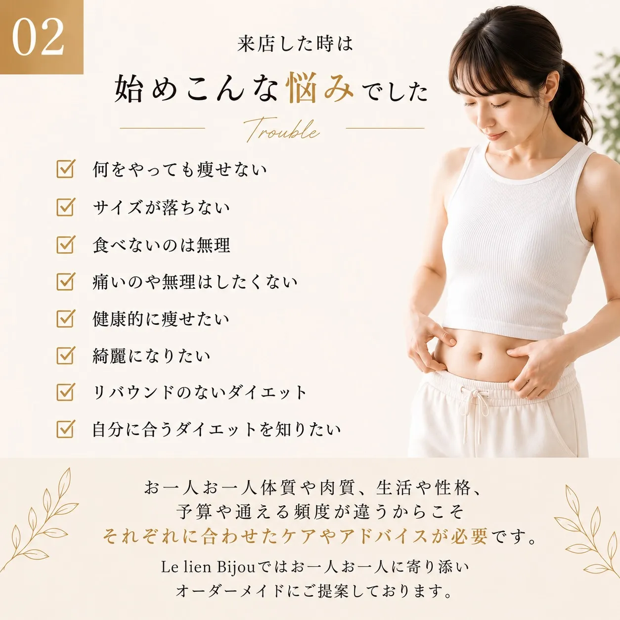 当サロンの痩身は